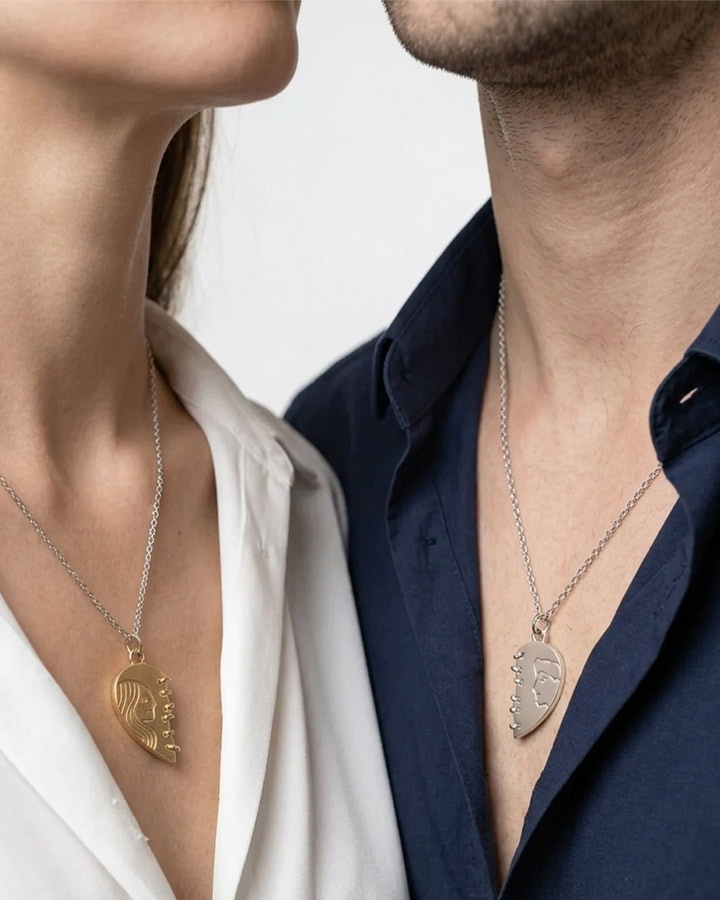 ست گردنبند Love مگنتی کد6542