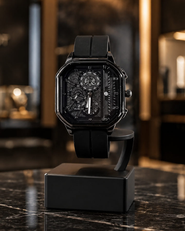 ساعت HUBLOT طرح سه موتوره کد 6557