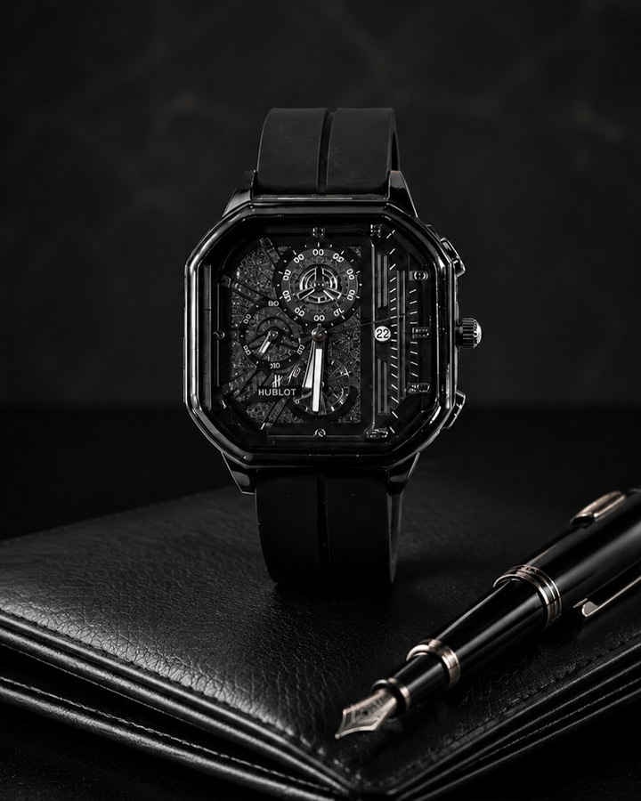 ساعت HUBLOT طرح سه موتوره کد 6557