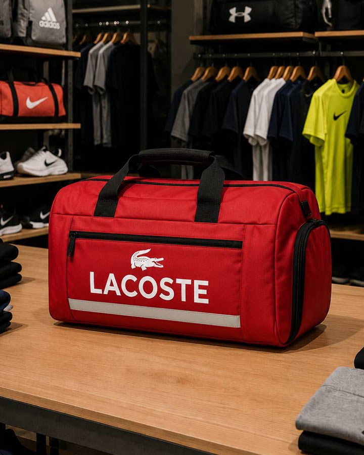 ساک ورزشی مدل LACOSTE قرمز کد6567