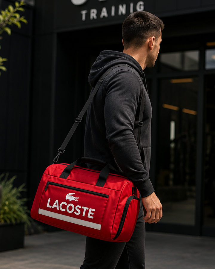 ساک ورزشی مدل LACOSTE قرمز کد6567