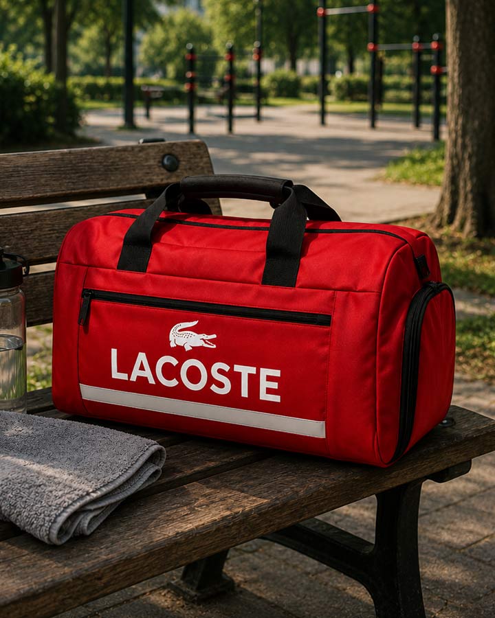 ساک ورزشی مدل LACOSTE قرمز کد6567