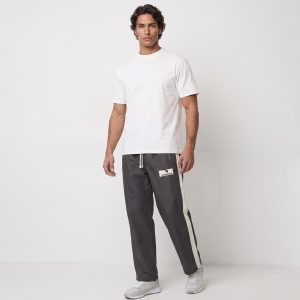 شلوار مردانه نیم بگ ساده بنگال طوسی Balenciaga مدل 50769