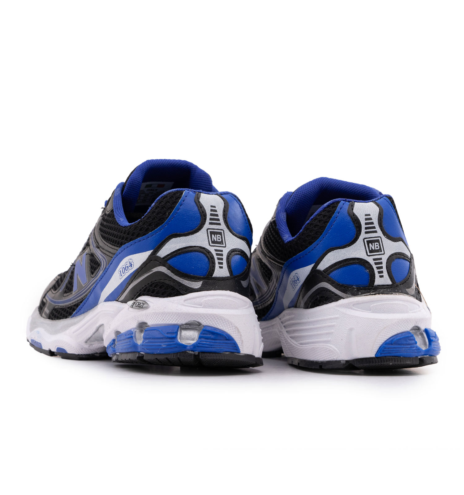 کفش مردانه اسپرت چرم مصنوعی مشکی آبی New Balance مدل 50723