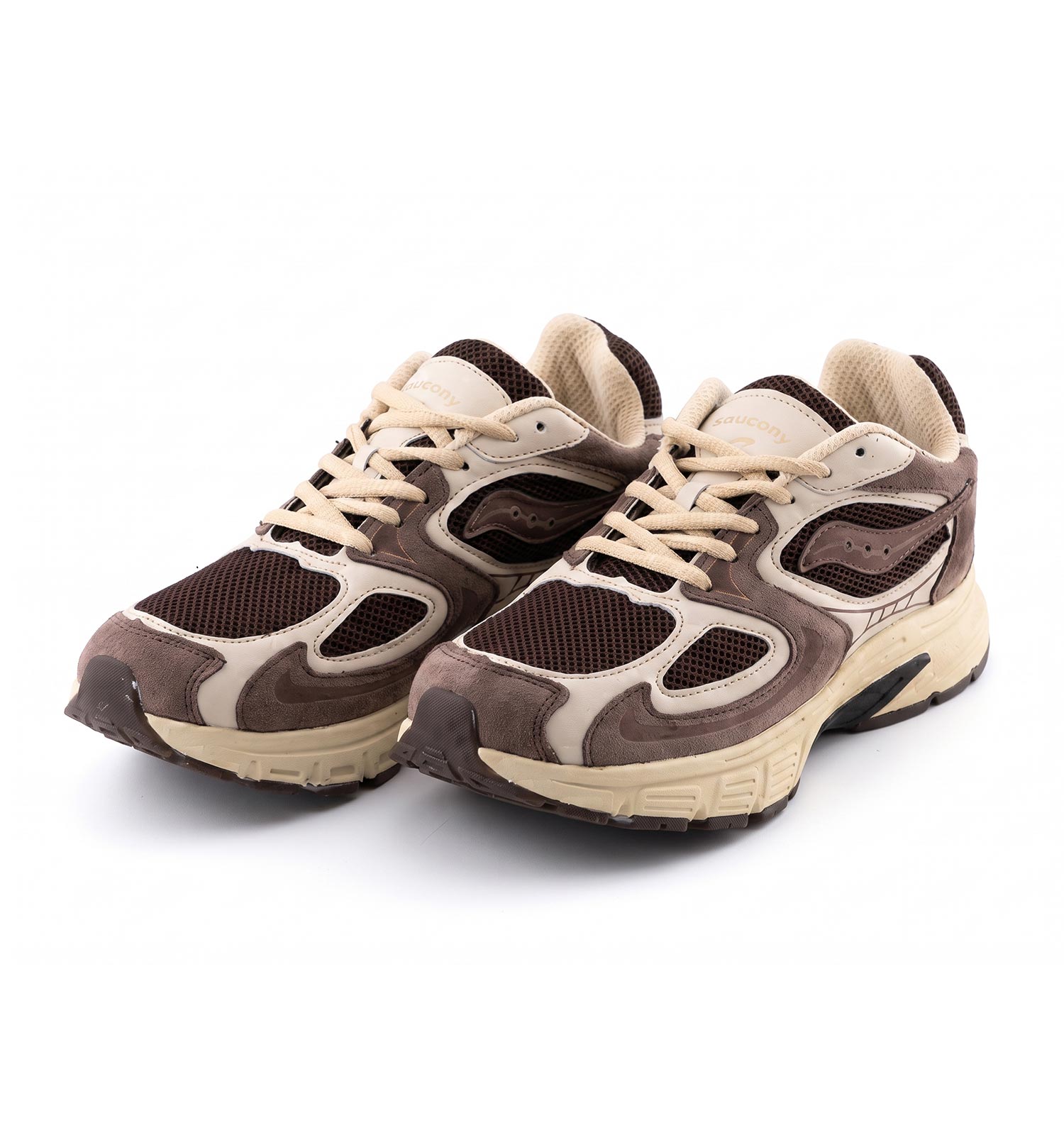 کفش مردانه اسپرت اشبالت قهوه ای Saucony مدل 50786