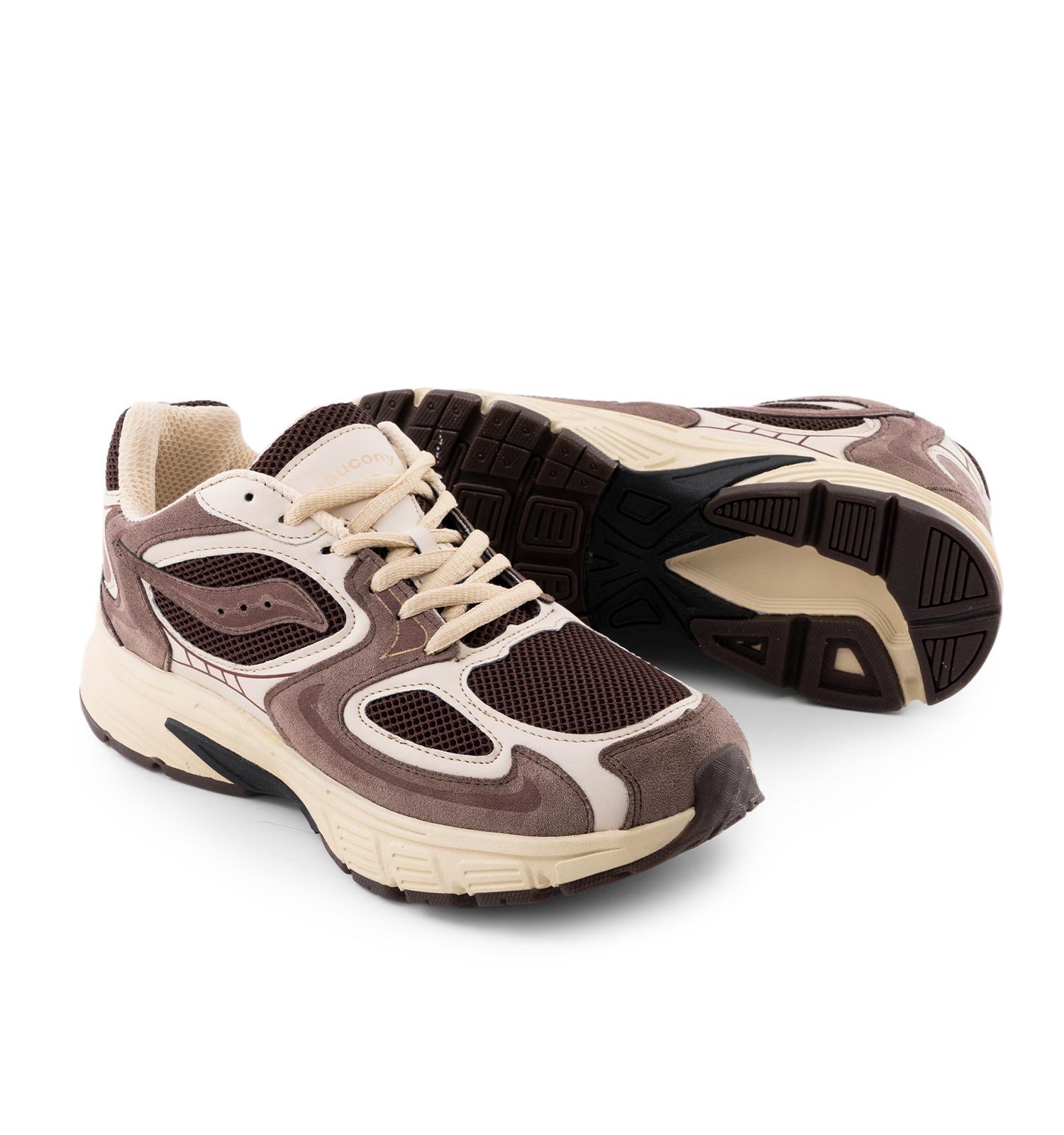 کفش مردانه اسپرت اشبالت قهوه ای Saucony مدل 50786