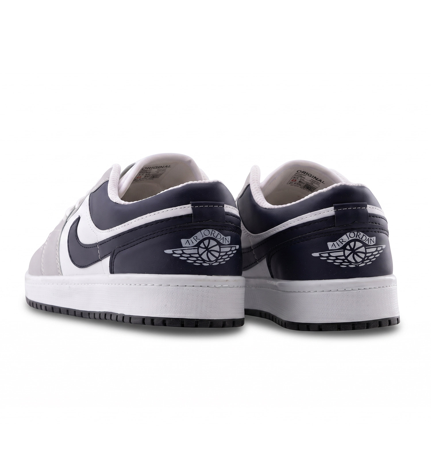 کفش مردانه روزمره چرم مصنوعی سفید طوسی Nike مدل 50684