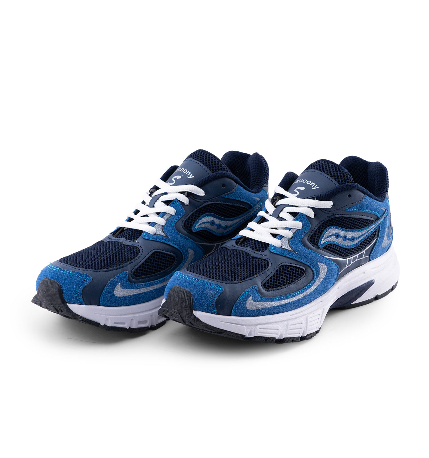 کفش مردانه اسپرت اشبالت سرمه ای Saucony مدل 50785