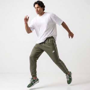 شلوار مردانه نیم بگ ساده بنگال سبز Nike مدل 50762