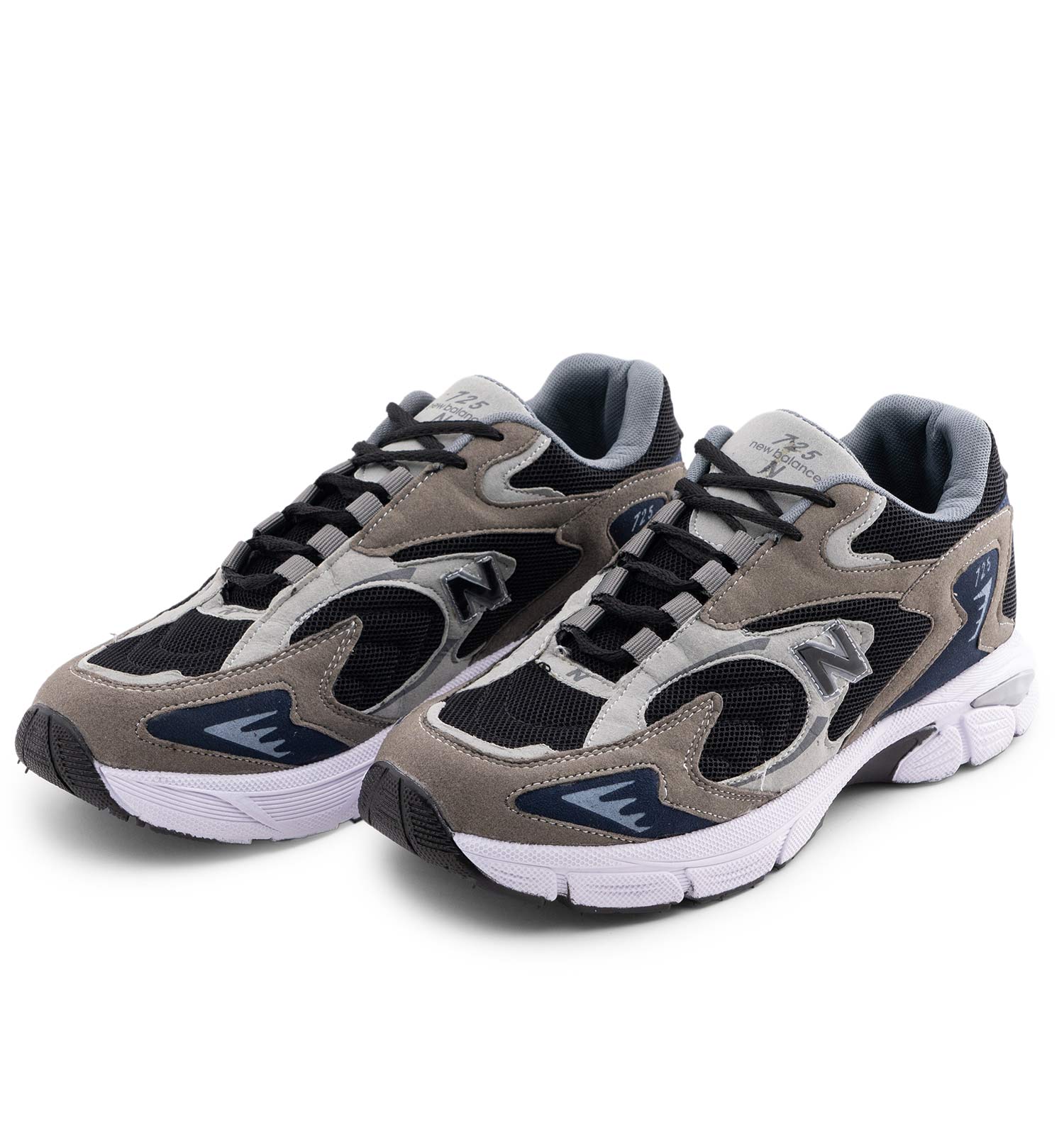 کفش مردانه اسپرت چرم مصنوعی سرمه ای سفید New Balance مدل 50681