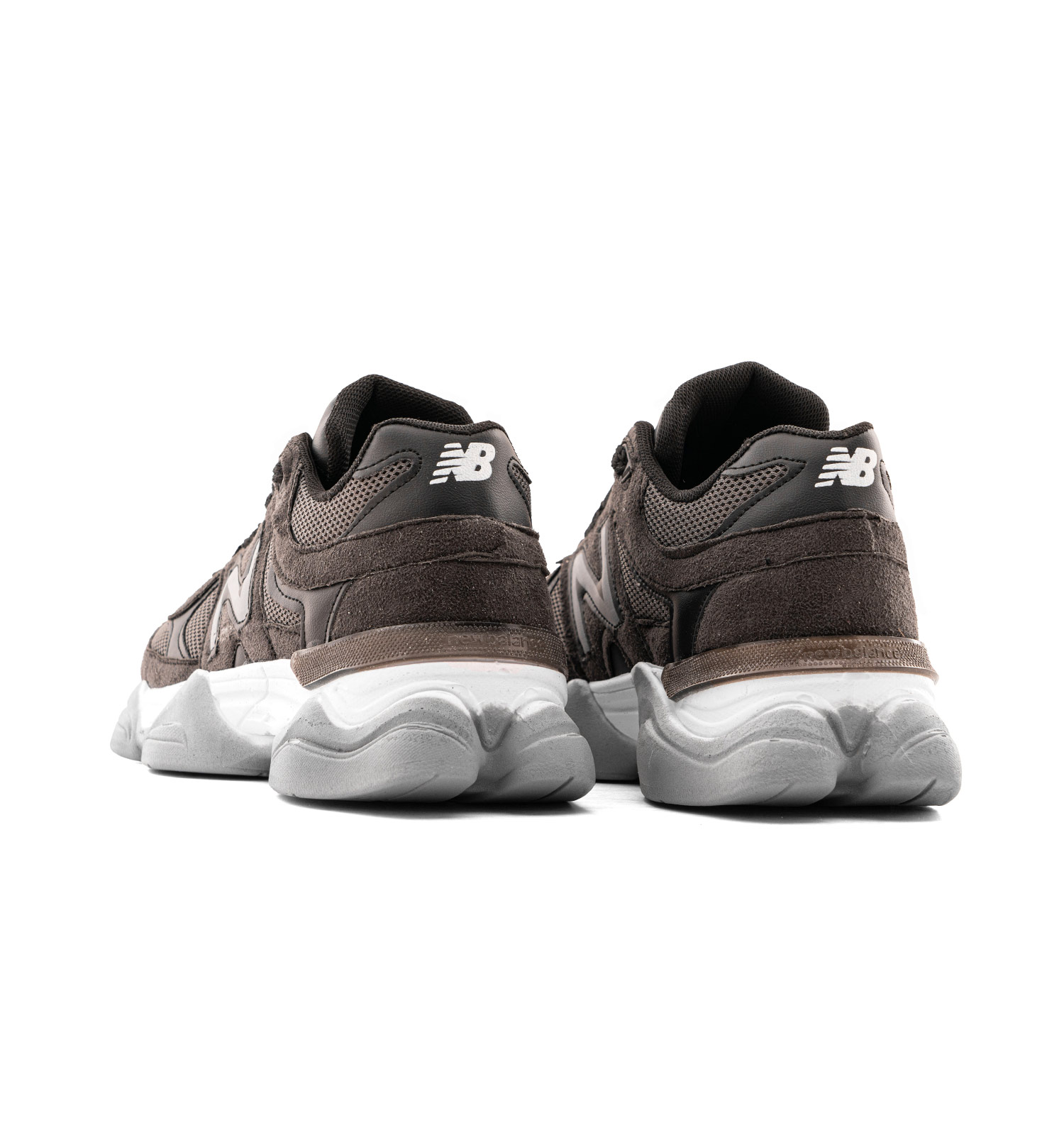 کفش مردانه اسپرت چرم مصنوعی ذغالی New Balance مدل 50774