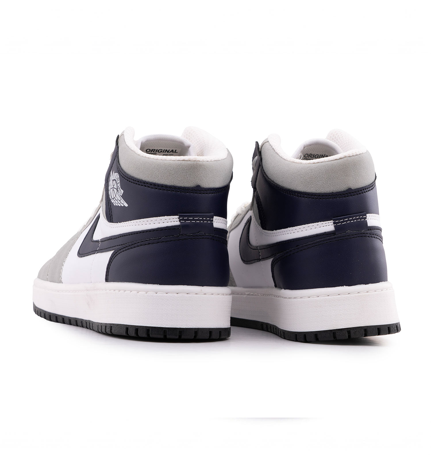 کفش مردانه روزمره چرم مصنوعی سفید طوسی Nike مدل 50719