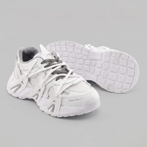 کفش مردانه اسپرت چرم مصنوعی طوسی Balenciaga مدل 50706