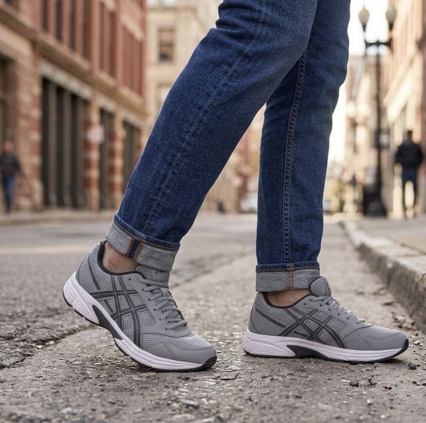 کفش ورزشی Asics مردانه مدل Arian طوسی