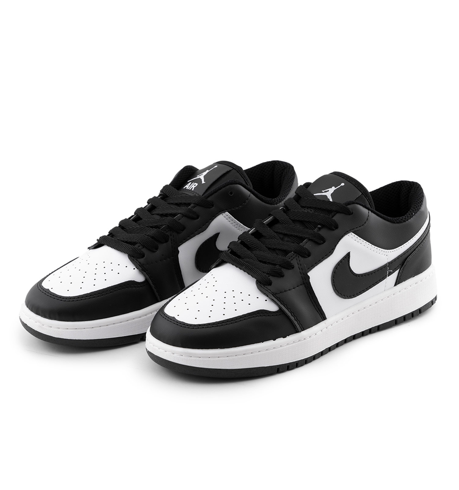 کفش مردانه روزمره چرم مصنوعی مشکی سفید Nike مدل 50685