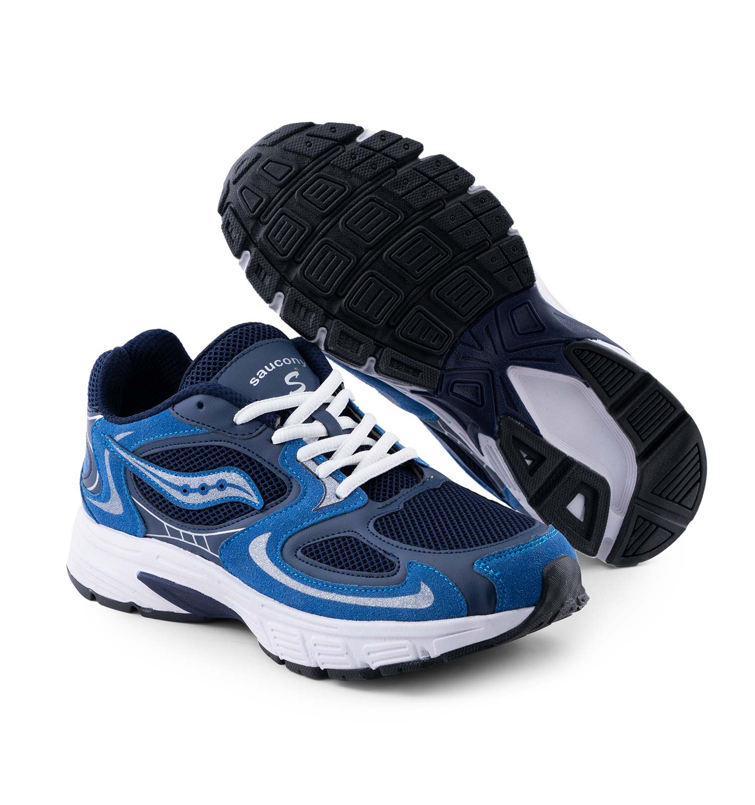 کفش مردانه اسپرت اشبالت سرمه ای Saucony مدل 50785
