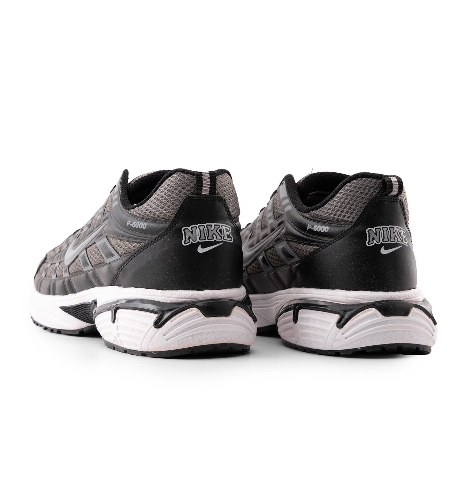 کفش مردانه اسپرت چرم مصنوعی مشکی طوسی روشن Nike مدل 50689