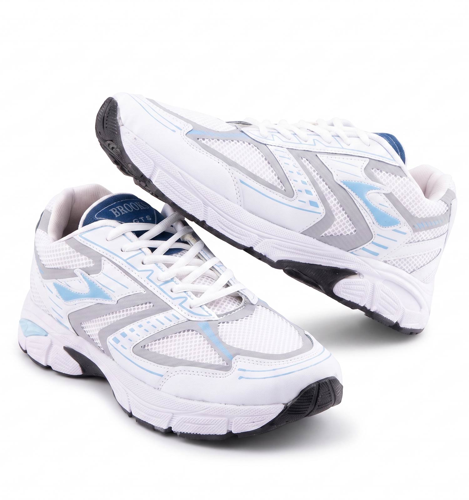کفش مردانه اسپرت اسپیسر سفید آبی Brooks مدل 50733