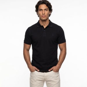 پولوشرت مردانه نرمال ساده جودون پنبه مشکی Polo مدل 50596