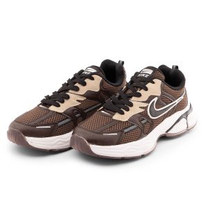 کفش مردانه اسپرت چرم مصنوعی قهوه ای Nike مدل 50724