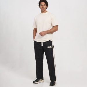 شلوار مردانه نیم بگ ساده بنگال مشکی Balenciaga مدل 50766