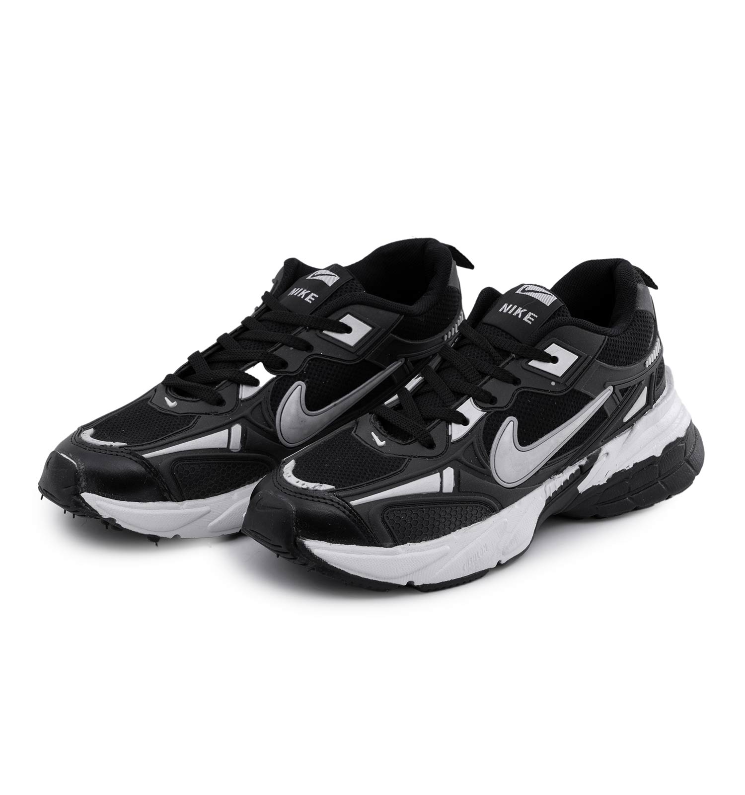 کفش مردانه اسپرت چرم مصنوعی مشکی Nike مدل 50713