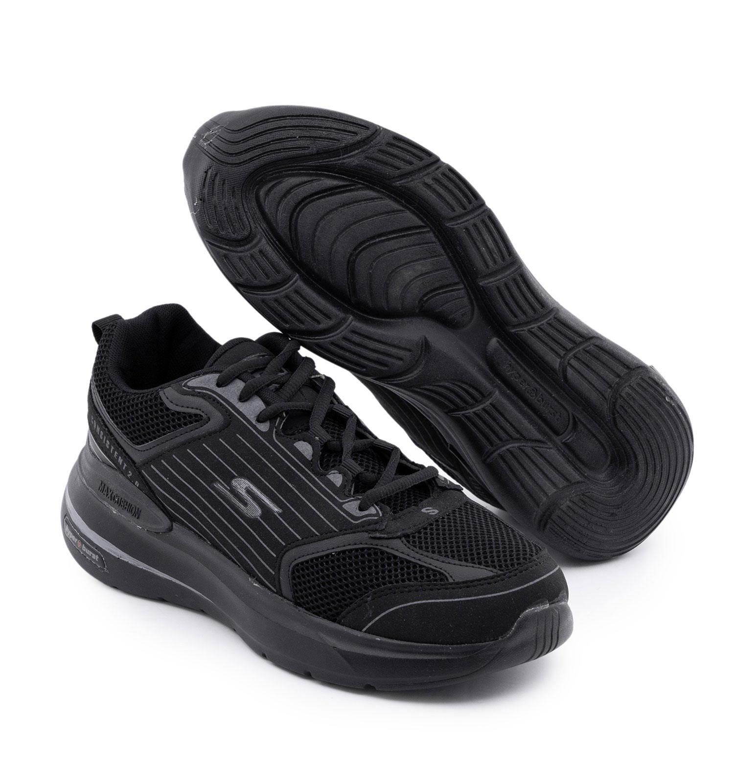 کفش مردانه اسپرت اسپیسر مشکی طوسی Skechers مدل 50744