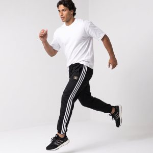 شلوار مردانه نیم بگ ساده بنگال مشکی Adidas مدل 50761