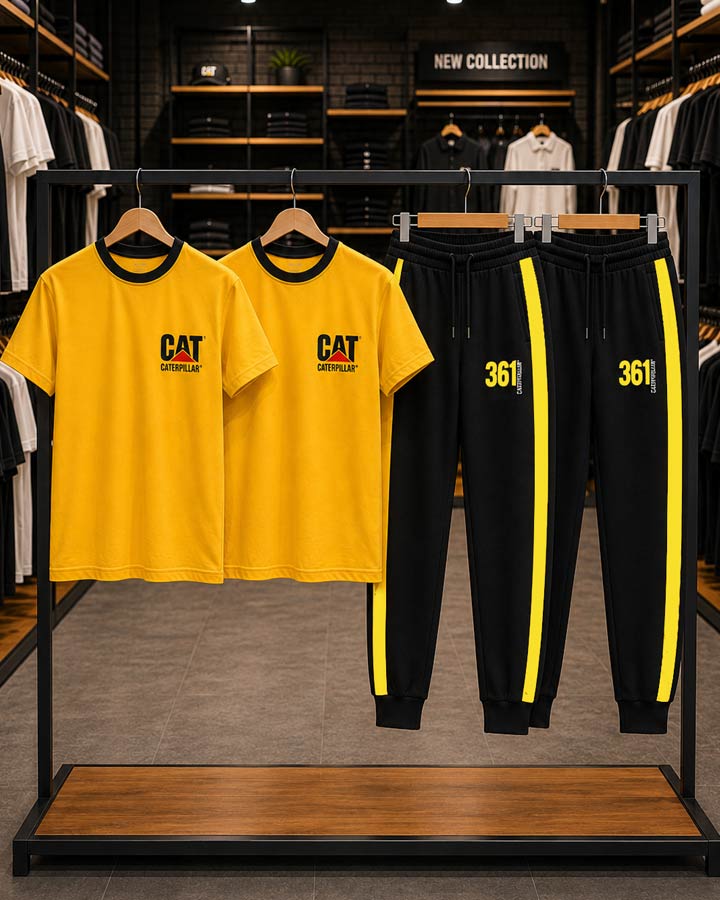 ست تیشرت شلوار CAT مدل 361 کد 6571