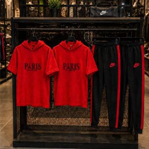 ست تیشرت شلوار مردانه مدل PARIS کد 6573