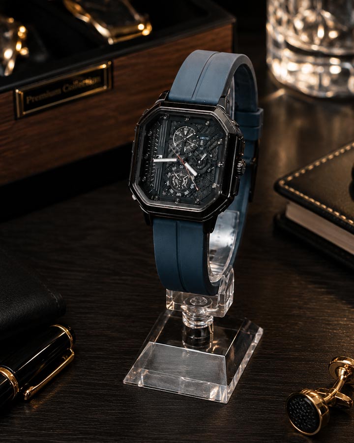 ساعت HUBLOT طرح سه موتوره کله غازی کد 6576