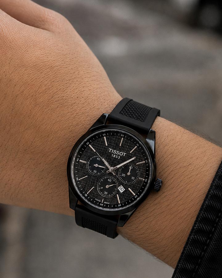 ساعت مردانه مدل Tissot1853 تمام مشکی کد6581