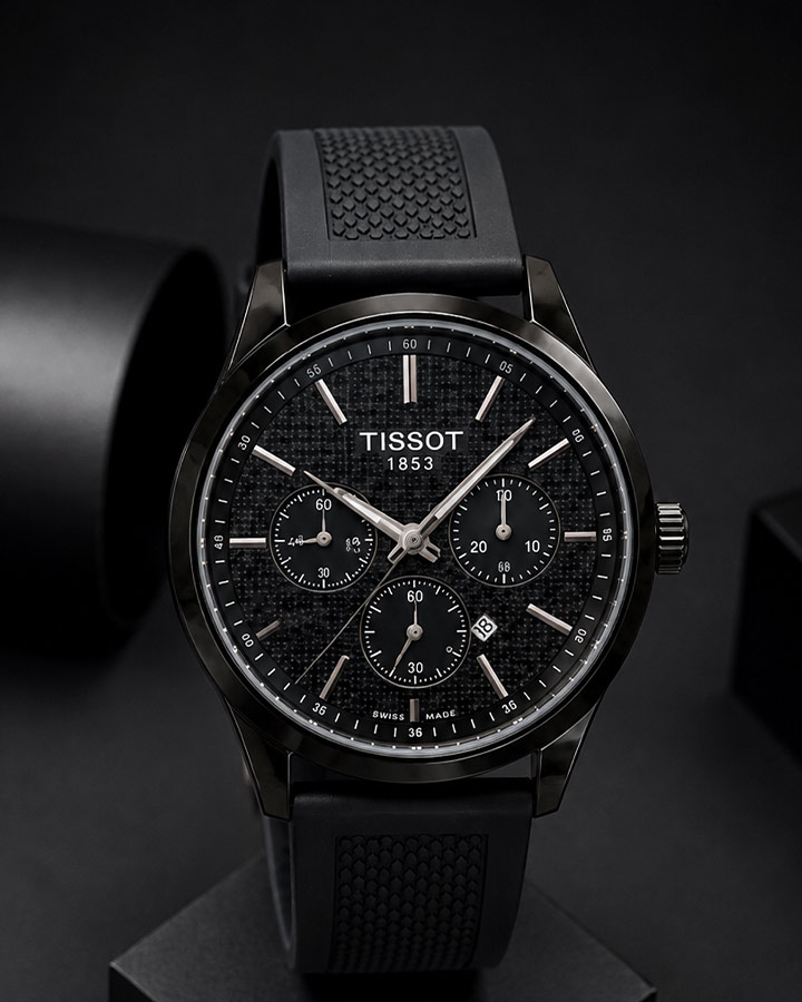 ساعت مردانه مدل Tissot1853 تمام مشکی کد6581