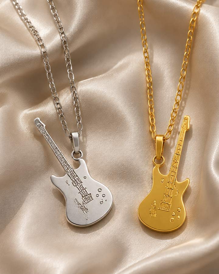 ست گردنبند مدل gitar کد6574