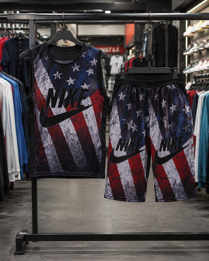 ست تاپ شلوارک nike مدل USA کد6592