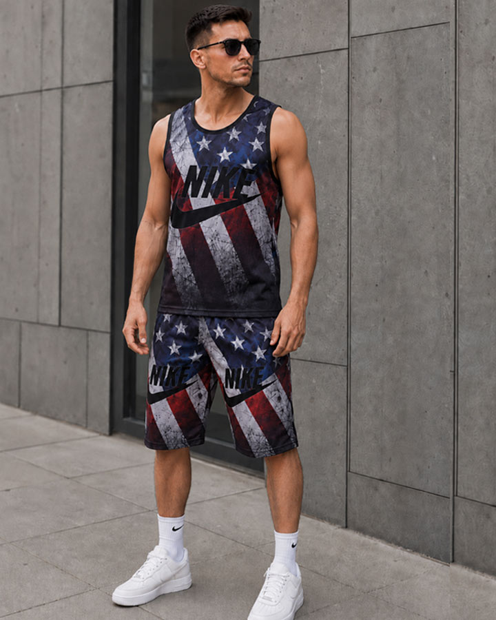 ست تاپ شلوارک nike مدل USA کد6592