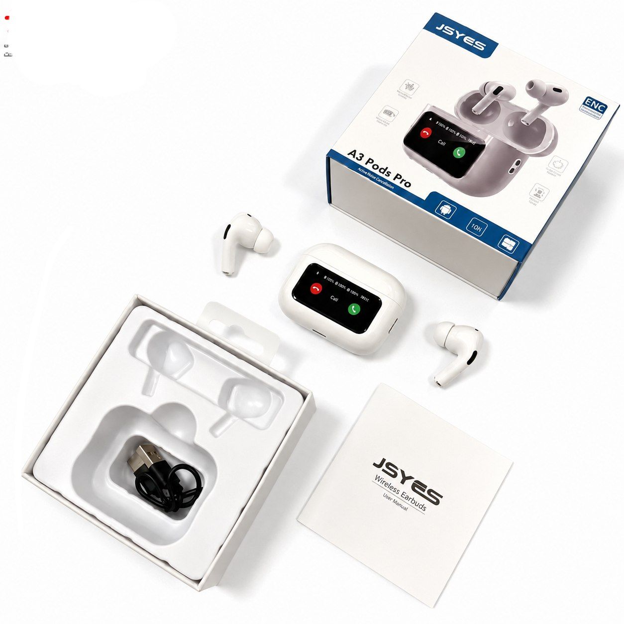 هندزفری نمایشگر دار JSYES A3Pods Pro