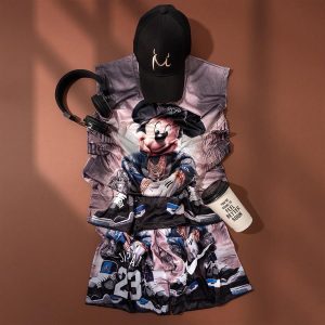 ست رکابی شلوارک مردانه Mickey مدل 3996