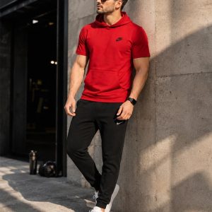 ست تیشرت شلوار Nike مدل OLES قرمز کد 6586