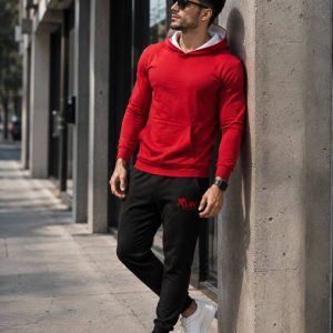 ست سویشرت شلوار مدل Raymond قرمز کد6588