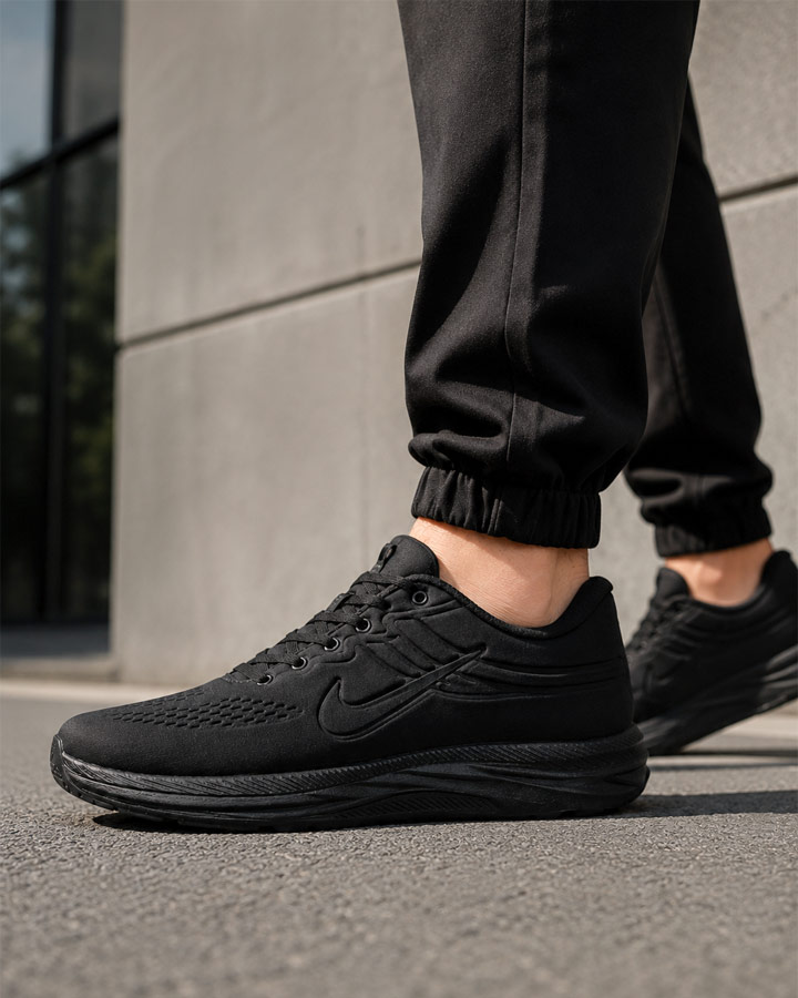کفش مردانه مدل nike تمام مشکی کد 6596