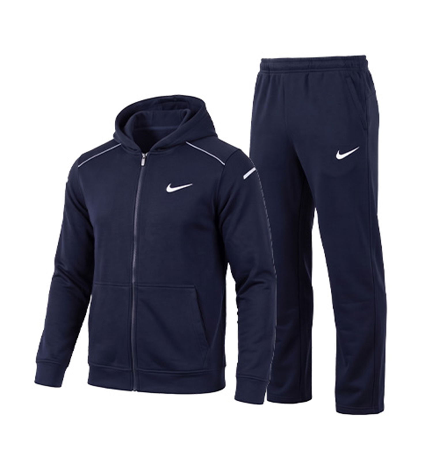 ست سویشرت شلوار مردانه نرمال طرحدار اسپان سرمه ای Nike مدل 51239