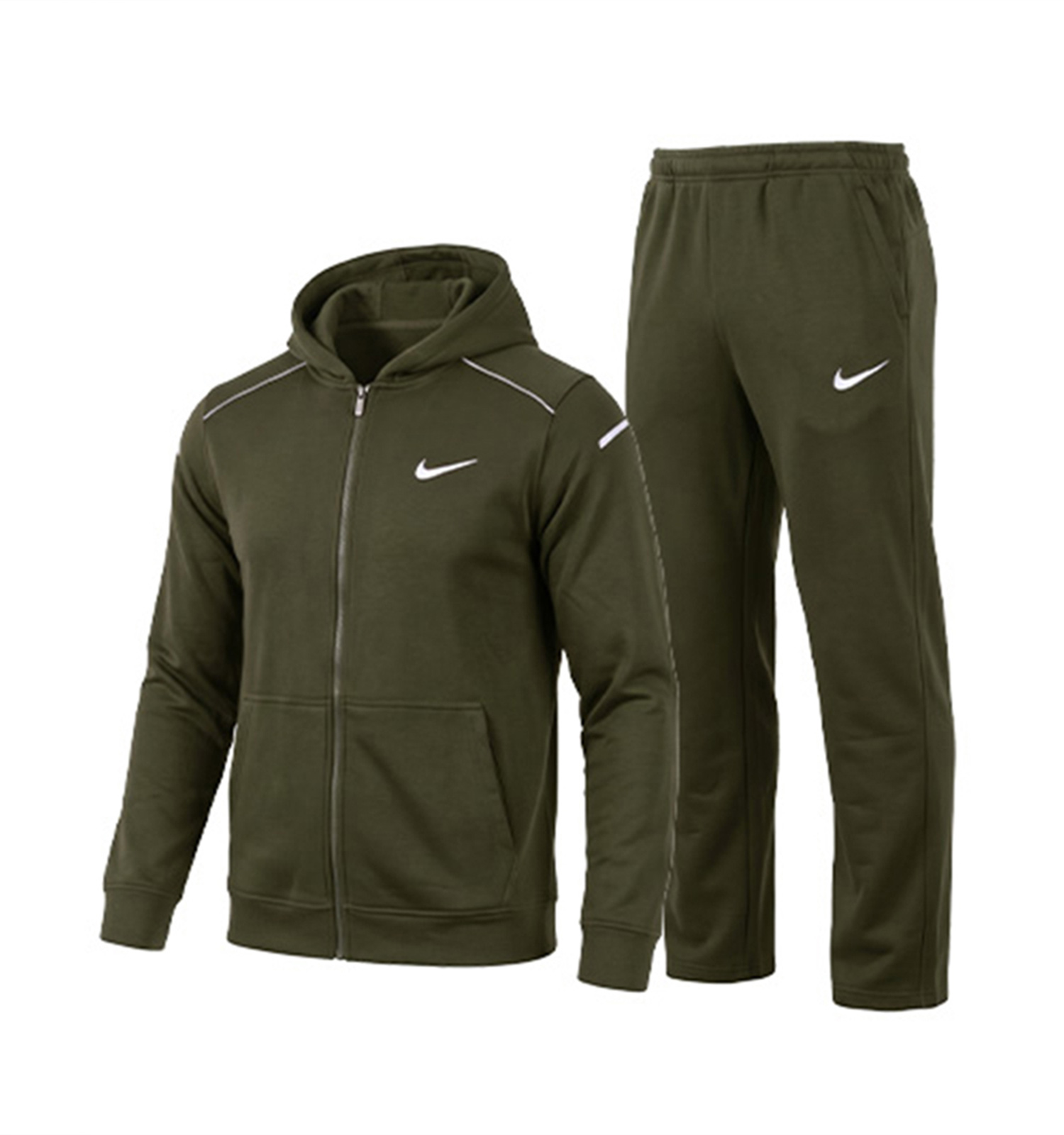 ست سویشرت شلوار مردانه نرمال طرحدار اسپان سبز Nike مدل 51238