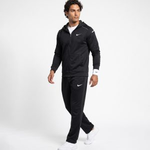 ست سویشرت شلوار مردانه نرمال طرحدار اسپان مشکی Nike مدل 51241