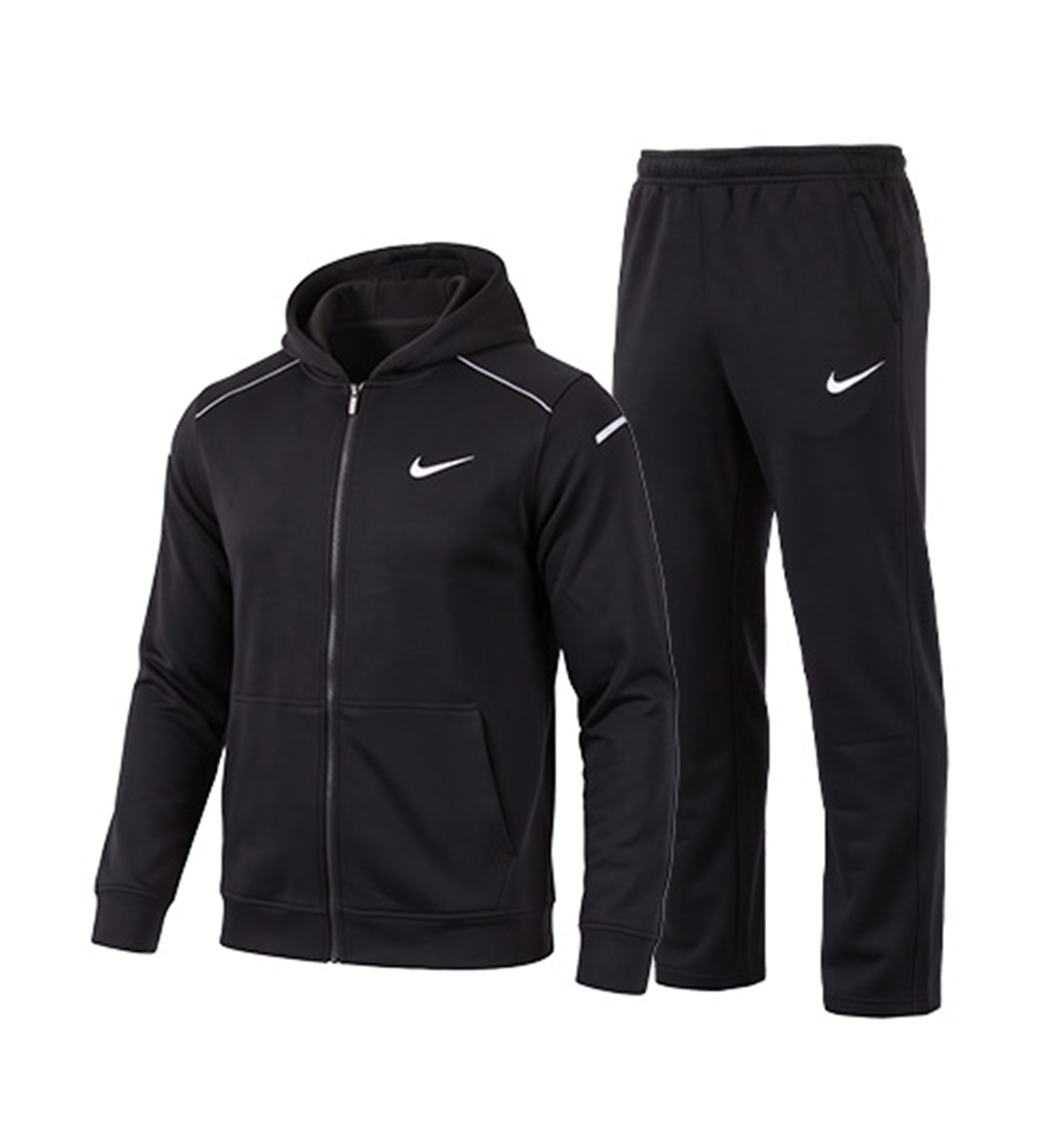 ست سویشرت شلوار مردانه نرمال طرحدار اسپان مشکی Nike مدل 51241