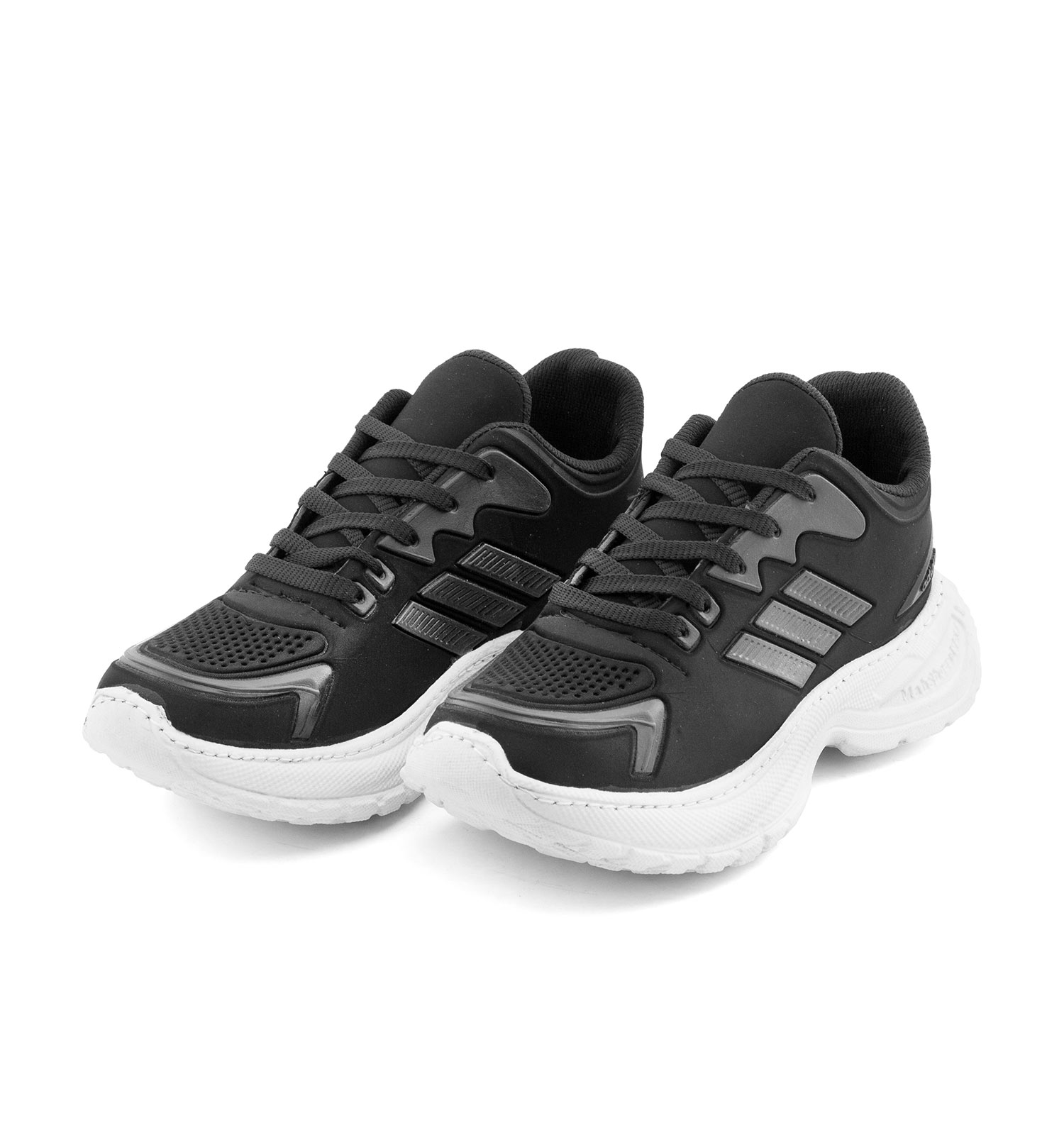 کفش مردانه اسپرت چرم مصنوعی مشکی Adidas مدل 51097