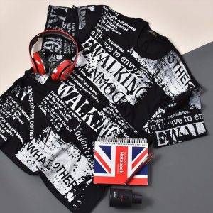 تیشرت طرح Walking Down مدل 4003