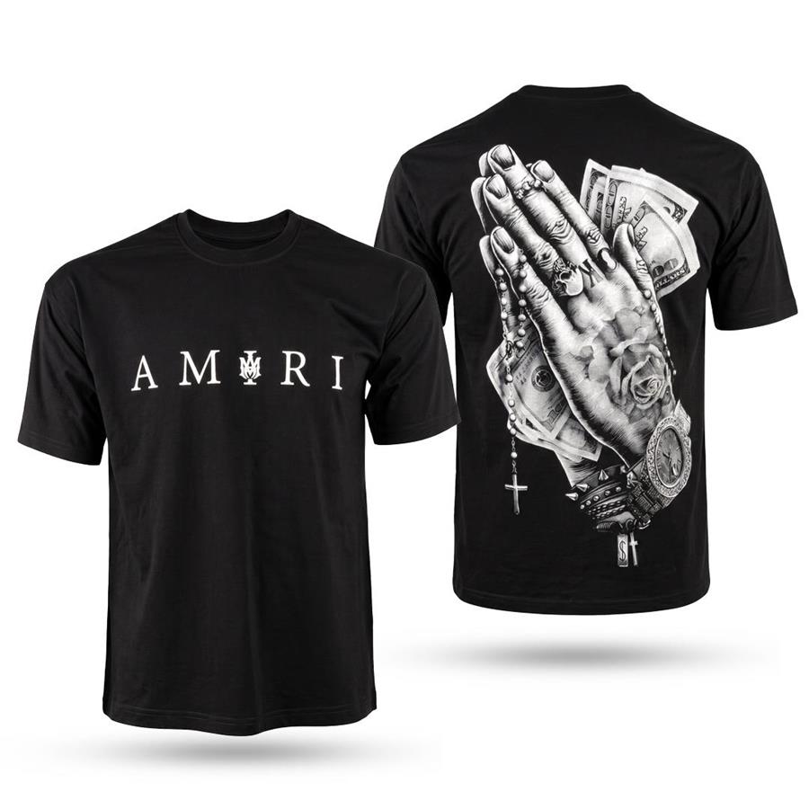 تیشرت طرح AMIRI مدل 4007