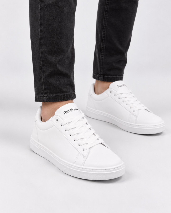 کفش مردانه مدل Bershka سفید کد 6609