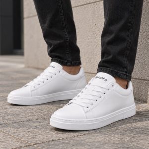 کفش مردانه مدل Bershka سفید کد 6609